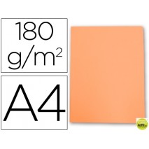 SUBCARPETA CARTULINA GIO DIN A4 NARANJA PASTEL 180 G/M2