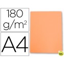 SUBCARPETA CARTULINA GIO DIN A4 NARANJA PASTEL 180 G/M2