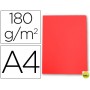 SUBCARPETA CARTULINA GIO DIN A4 ROJO PASTEL 180 G/M2