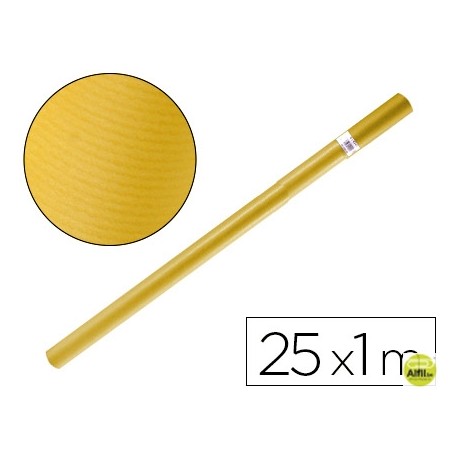 PAPEL KRAFT LIDERPAPEL AMARILLO ROLLO 25X1 MT