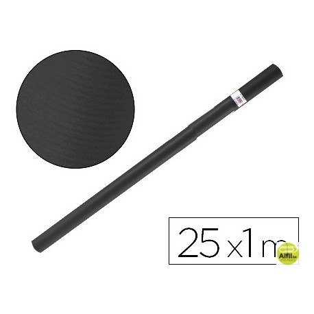 PAPEL KRAFT LIDERPAPEL NEGRO ROLLO 25X1 MT