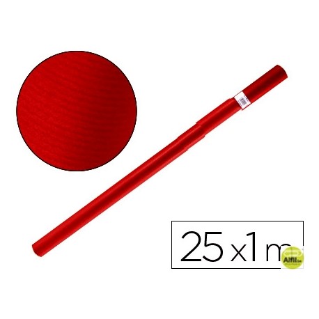 PAPEL KRAFT LIDERPAPEL ROJO CHERRY ROLLO 25X1 MT