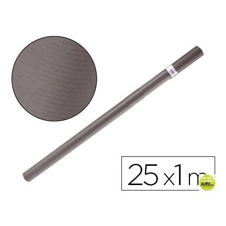 PAPEL KRAFT LIDERPAPEL GRIS FERRO ROLLO 25X1 MT
