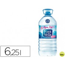 AGUA MINERAL NATURAL FONT VELLA BOTELLA DE 6,25L