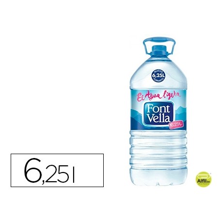 AGUA MINERAL NATURAL FONT VELLA BOTELLA DE 6,25L