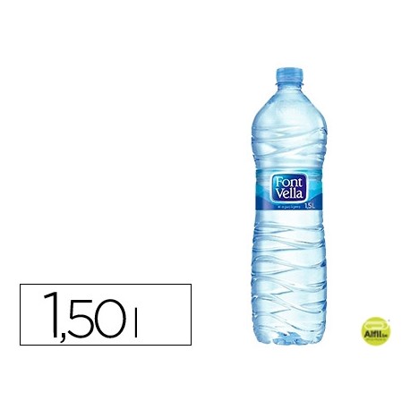 AGUA MINERAL NATURAL FONT VELLA BOTELLA DE 1,5L