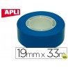 CINTA ADHESIVA APLI 33 MT X 19 MM COLOR AZUL