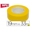 CINTA ADHESIVA APLI 33 MT X 19 MM COLOR AMARILLO
