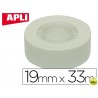 CINTA ADHESIVA APLI 33 MT X 19 MM COLOR BLANCO