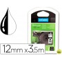 CINTA DYMO NEGRO BLANCO 12MM X3,5 MT D1 NYLON