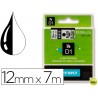 CINTA DYMO NEGRO TRANSPARENTE 12MM X7 MT D1