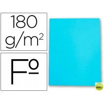 SUBCARPETAS CARTULINA GIO FOLIO CELESTE PASTEL 180 G/M2