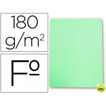 SUBCARPETAS CARTULINA GIO FOLIO VERDE PASTEL 180 G/M2