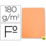 SUBCARPETAS CARTULINA GIO FOLIO NARANJA PASTEL 180 G/M2