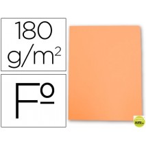 SUBCARPETAS CARTULINA GIO FOLIO NARANJA PASTEL 180 G/M2