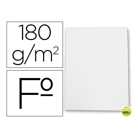 SUBCARPETAS CARTULINA GIO FOLIO BLANCA 180 G/M2