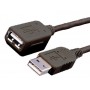 CABO USB 2.0 MEDIARANGE TIPO ALARGADOR USB COMPRIMENTO 3M CONETOR 1 TIPO USB MACHO CONETOR 2 TIPO US