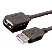 CABO USB 2.0 MEDIARANGE TIPO ALARGADOR USB COMPRIMENTO 3M CONETOR 1 TIPO USB MACHO CONETOR 2 TIPO US