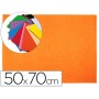 GOMA EVA LIDERPAPEL 50X70CM 60G/M2 ESPESOR 2MM TEXTURA TOALLA NARANJA
