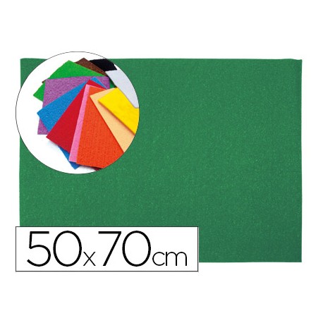GOMA EVA LIDERPAPEL 50X70CM 60G/M2 ESPESOR 2MM TEXTURA TOALLA VERDE