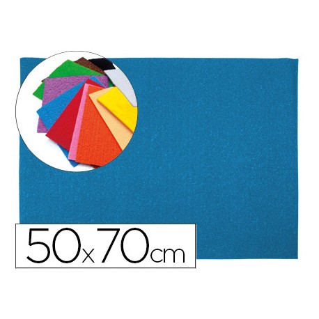 GOMA EVA LIDERPAPEL 50X70CM 60G/M2 ESPESOR 2MM TEXTURA TOALLA AZUL