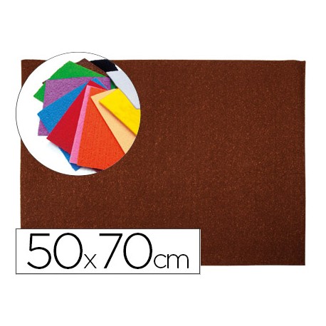 GOMA EVA LIDERPAPEL 50X70CM 60G/M2 ESPESOR 2MM TEXTURA TOALLA MARRON
