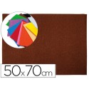 GOMA EVA LIDERPAPEL 50X70CM 60G/M2 ESPESOR 2MM TEXTURA TOALLA MARRON