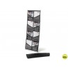 EXPOSITOR ARCHIVO 2000 DE SUELO MOVIL ENROLLABLE CON 8 ESTANTES INCLUYE BOLSA DE TRANSPORTE 541X370X