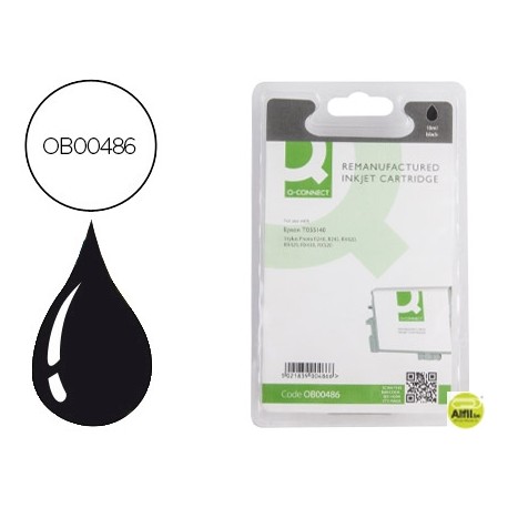 INK-JET Q-CONNECT COMPATIBLE EPSON STYLUS PHOTO RX420/425/520, R240 NEGRO