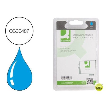 INK-JET Q-CONNECT COMPATIBLE EPSON STYLUS PHOTO RX420 452 520 R240 CIAN