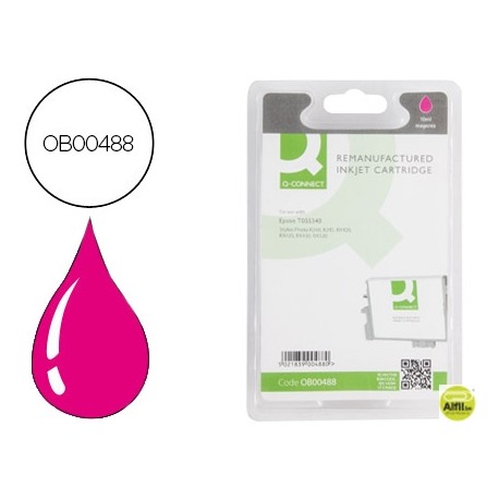 INK-JET Q-CONNECT COMPATIBLE EPSON STYLUS PHOTO RX420 425 520 R240 MAGENTA