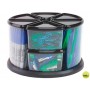ORGANIZADOR SOBREMESA PLASTICO ARCHIVO 2000 CON 9 COMPARTIMENTOS EN FORMA TRIANGULAR TRANSPARENTE
