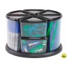 ORGANIZADOR SOBREMESA PLASTICO ARCHIVO 2000 CON 9 COMPARTIMENTOS EN FORMA TRIANGULAR TRANSPARENTE