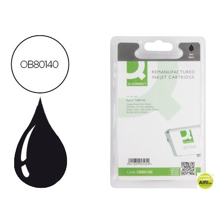 INK-JET Q-CONNECT COMPATIBLE EPSON STYLUS PHOTO R265/R360 RX560 NEGRO