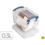 ORGANIZADOR ARCHIVO 2000 PLASTICO TRANSPARENTE CON TAPA0,30 LITROS 65X85X120 MM