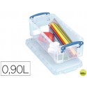 ORGANIZADOR ARCHIVO 2000 PLASTICO TRANSPARENTE CON TAPA0,9 LITROS 70X100X220 MM