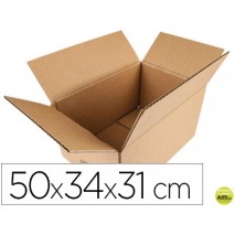 CAJA PARA EMBALAR Q-CONNECT AMERICANA MEDIDAS 500X340X310 MM ESPESOR CARTON 5 MM