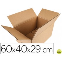 CAJA PARA EMBALAR Q-CONNECT AMERICANA MEDIDAS 600X400X290 MM ESPESOR CARTON 5 MM