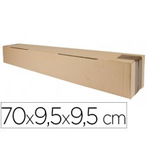 CAJA PARA EMBALAR Q-CONNECT TUBO MEDIDAS 700X95X95 MM ESPESOR CARTON 3 MM