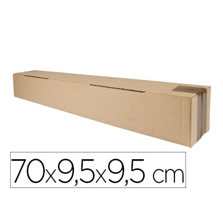 CAJA PARA EMBALAR Q-CONNECT TUBO MEDIDAS 700X95X95 MM ESPESOR CARTON 3 MM