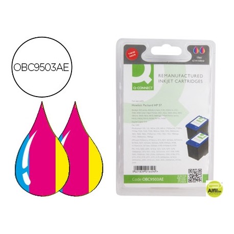 INK-JET Q-CONNECT COMPATIBLE HP DESKJET 450 5550 5152 5600 5800 5850 PS SERIE 7000 7260 7450 7660 N.