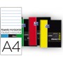 BLOC ESPIRAL OXFORD TAPA PLASTICO MICROPERFORADO PROJECTBOOK4 DIN A4 80 HOJAS 90 GR HORIZONTAL COLOR