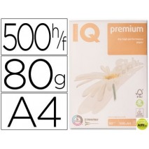 PAPEL FOTOCOPIADORA IQ PREMIUM DIN A4 80 GRAMOS PAQUETE DE 500 HOJAS