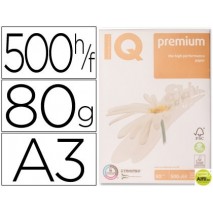 PAPEL FOTOCOPIADORA IQ PREMIUM DIN A3 80 GRAMOS PAQUETE DE 500 HOJAS