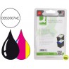 INK-JET Q-CONNECT COMPATIBLE HP N 21 + 22 NEGRO COLOR DJ 3920 3940 D2360 2460 F300 350 380 2180 4100