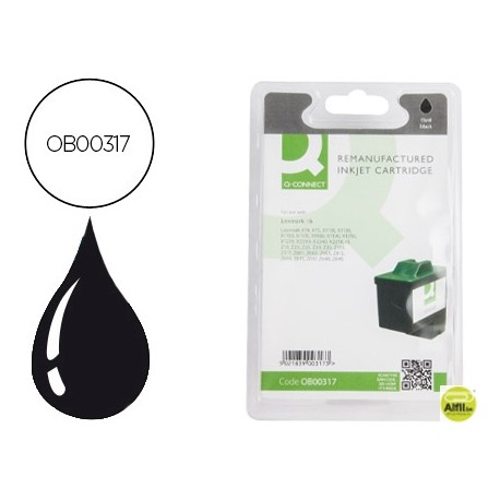 INK-JET Q-CONNECT COMPATIBLE LEXMARK COLOR JP Z13 Z23 Z33 Z25 Z35 Z517 Z600 Z601 Z615 Z650 NEGRO ALT