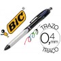BOLIGRAFO BIC CUATRO COLORES STYLUS CON PUNTERO PARA PANTALLA