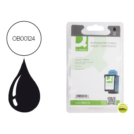 INK-JET Q-CONNECT COMPATIBLE LEXMARK NEGRO 1000 1020 1100 2030 2050 2055 3000 4076