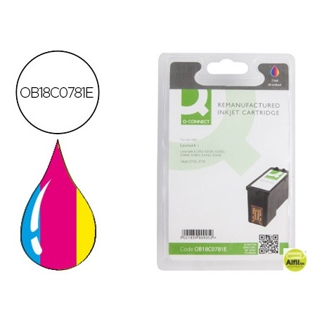 INK-JET Q-CONNECT COMPATIBLE LEXMARK TRICOLOR Z730 MULTIFUNCION X2300 N.01