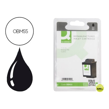 INK-JET Q-CONNECT COMPATIBLE SAMSUNG INK-M55 NEGRO